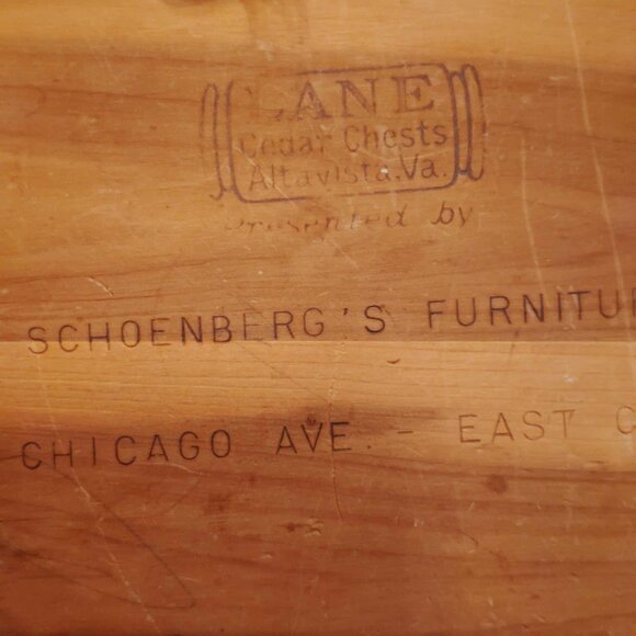 CEDAR CHEST  Jewelry Box VINTAGE LANE  Trinket Box W/Key - Picture 6 of 9